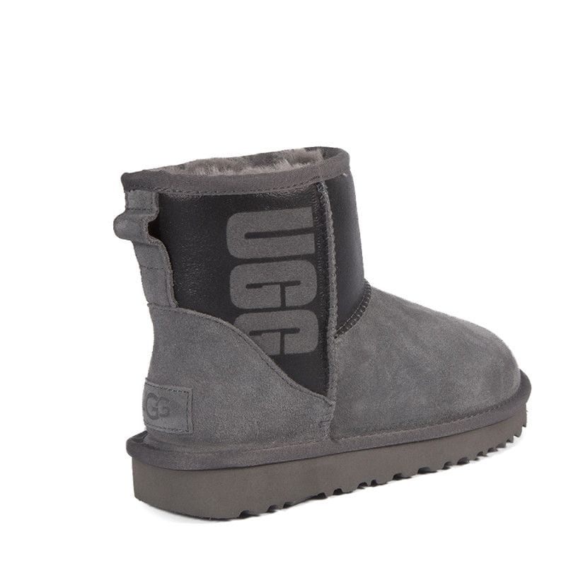 Classic Mini Rubber Boot Grey Black