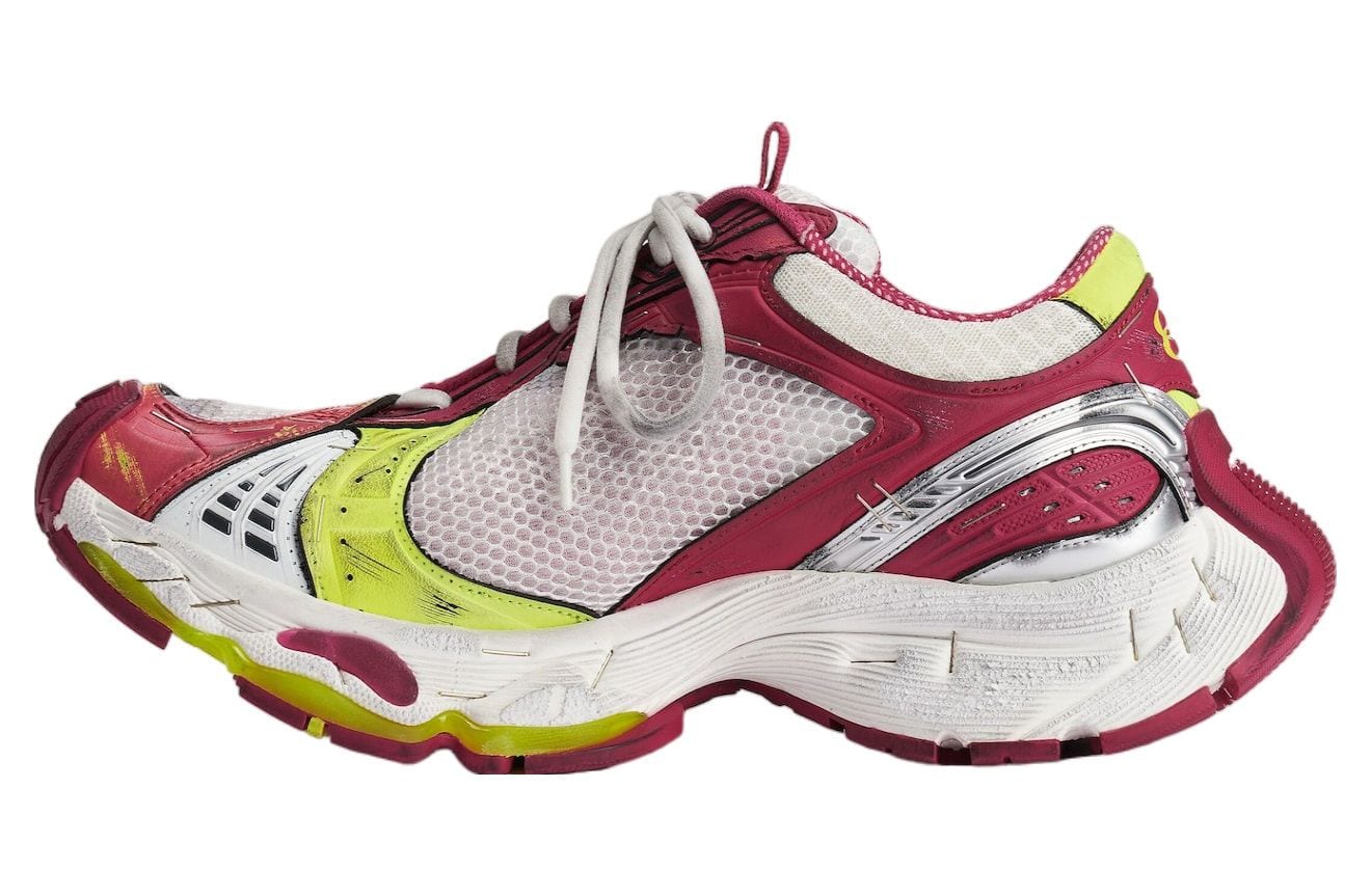 Balenciaga Stapler Sneaker White Pink Yellow