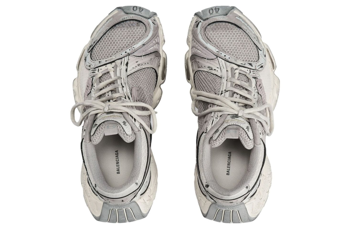 Balenciaga Stapler Sneaker Beige Grey