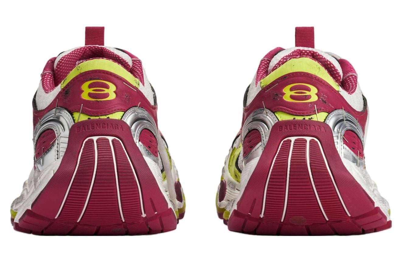 Balenciaga Stapler Sneaker White Pink Yellow