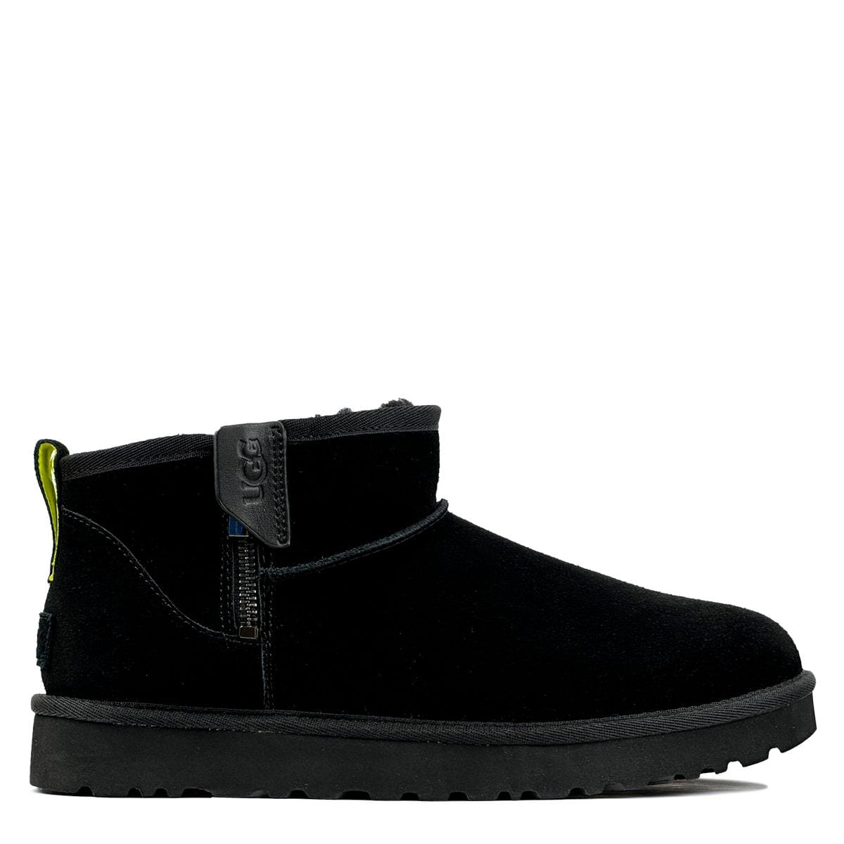 Ugg Mens Classic Ultra Mini Zip Boot Black