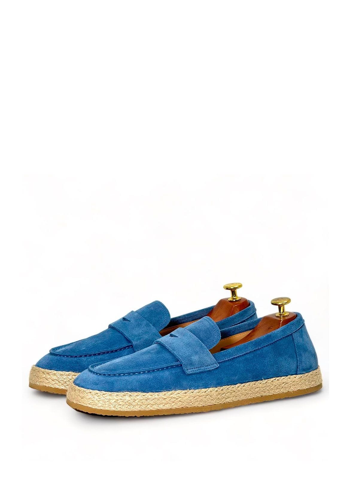 Brunello Cucinelli Эспадрильи из замши Синий
