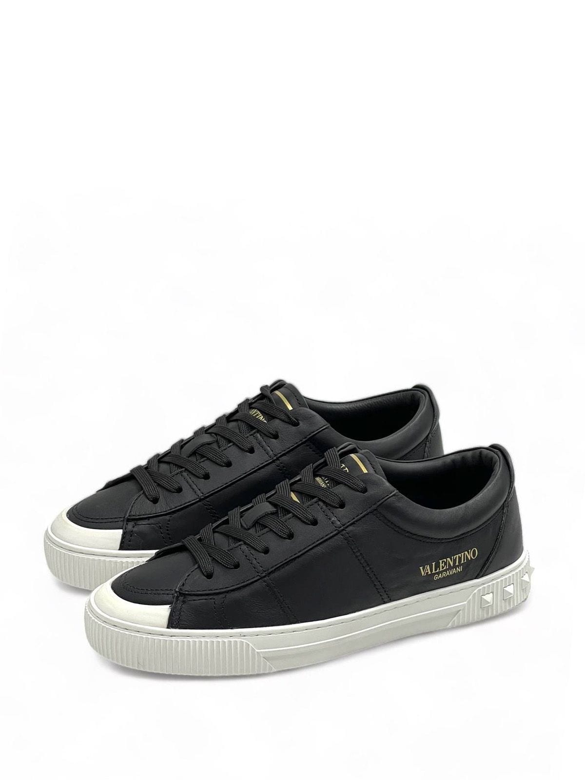 Valentino Кеды из кожи Черный