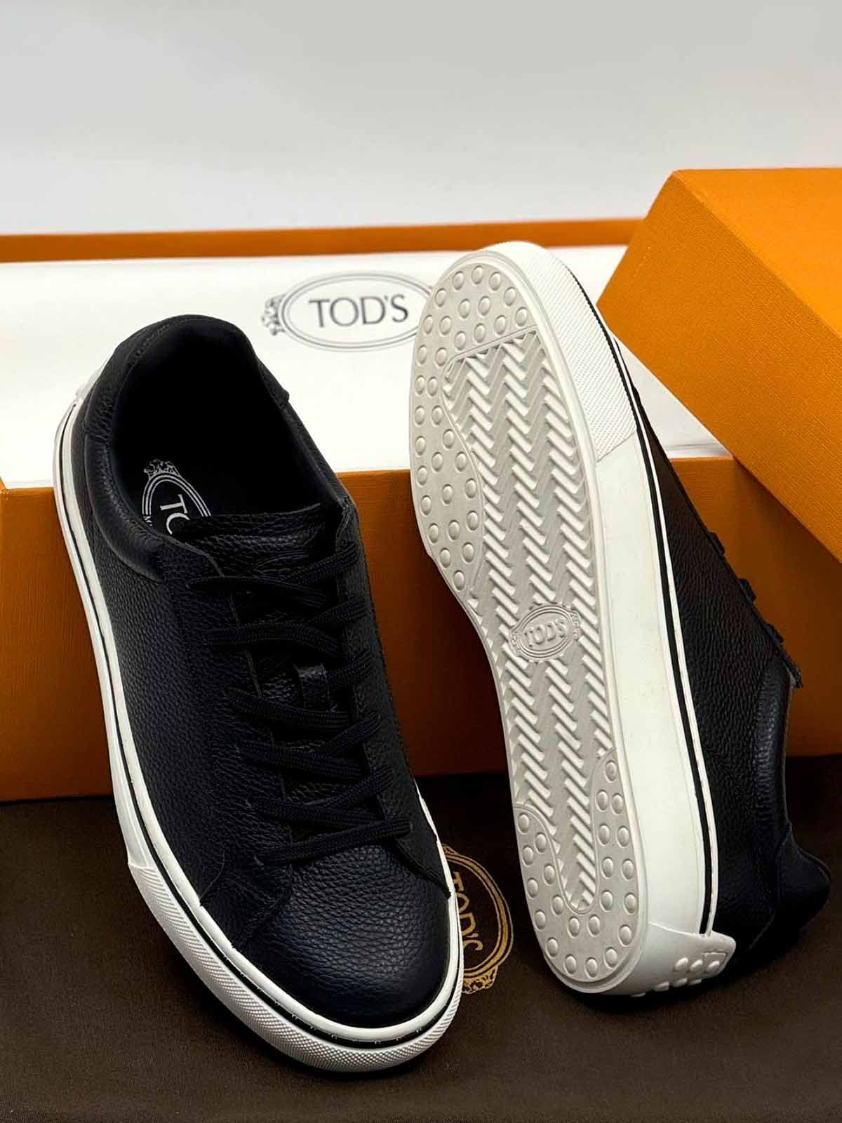 Tod’s Кеды из кожи Черный