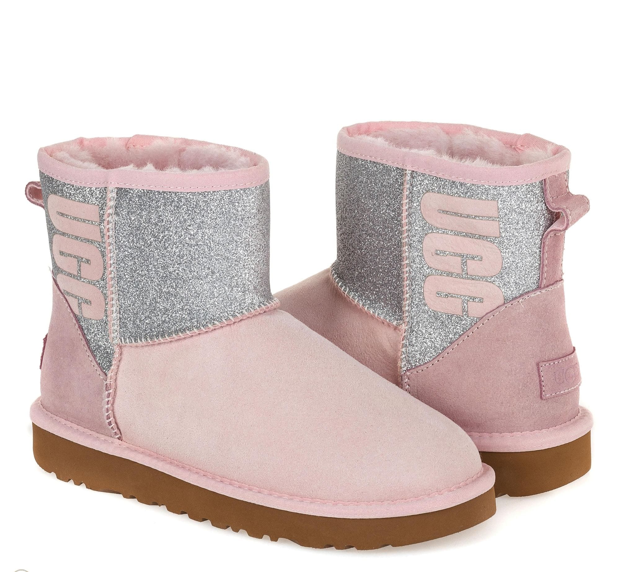 Classic Mini Sparkle Boot Seashell Pink