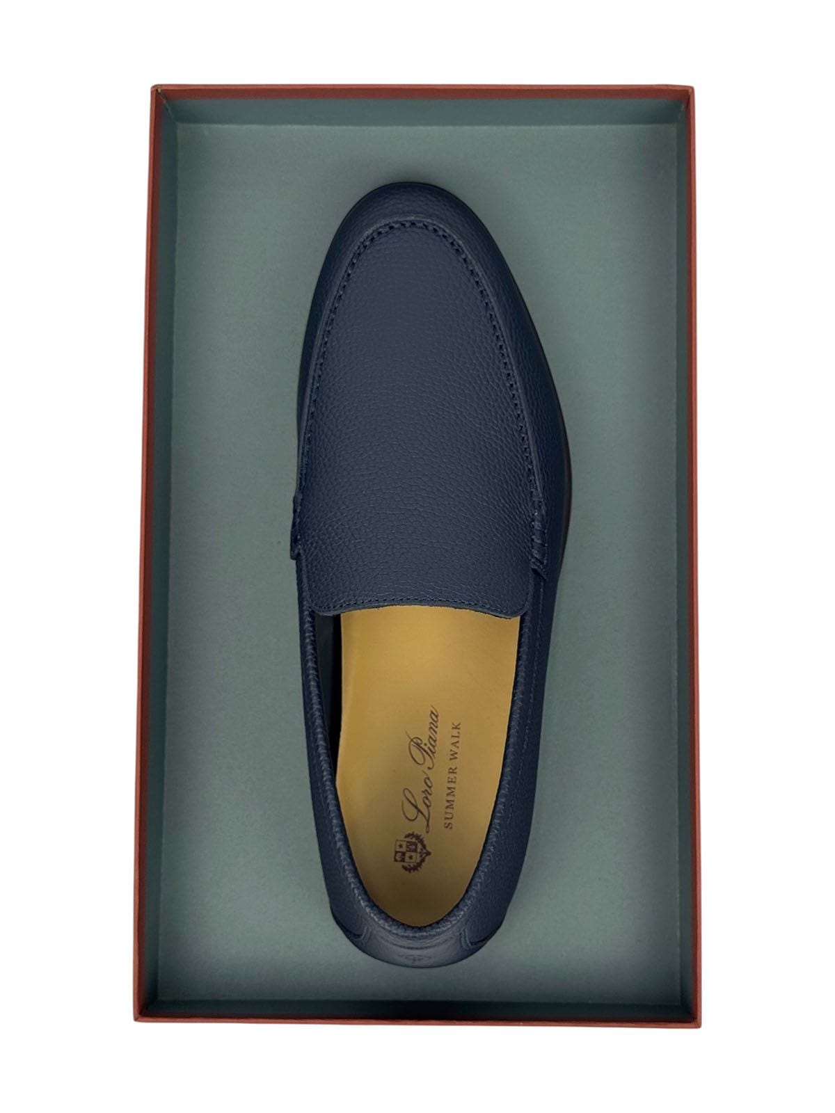 Loro Piana Лоферы из кожи Темно-синий
