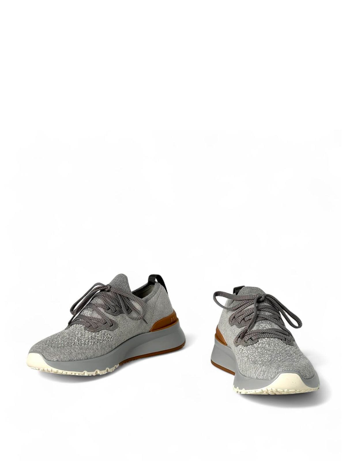 Brunello Cucinelli Кроссовки из текстиля Серый