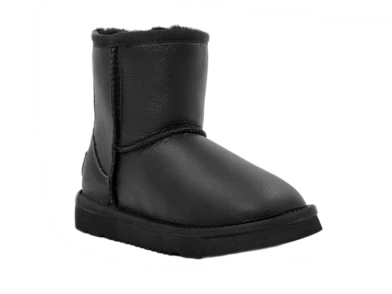 Kids Zip Metallic Black