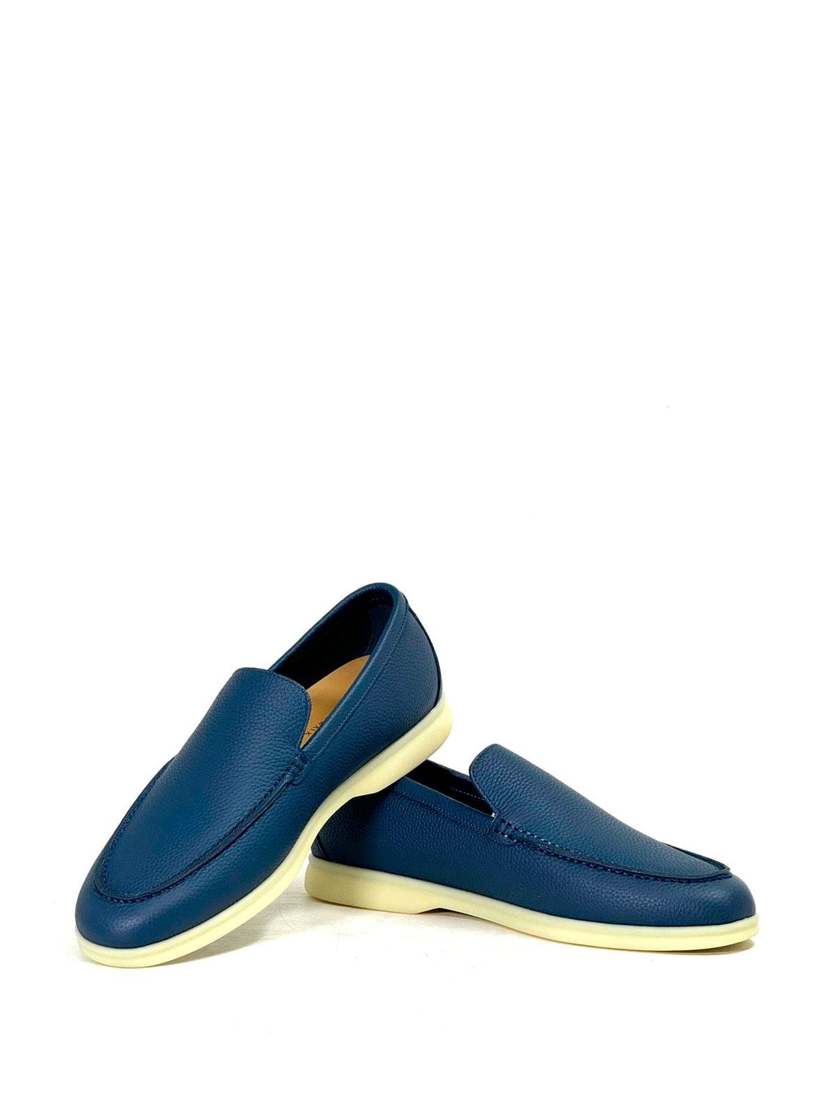 Loro Piana Лоферы из кожи Синий